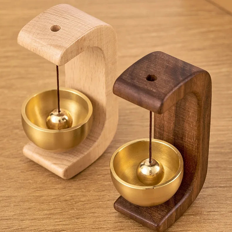 Magnetic Wooden Wind Chime Doorbell with Draft Stopper