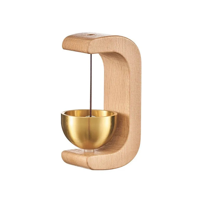 Magnetic Wooden Wind Chime Doorbell with Draft Stopper