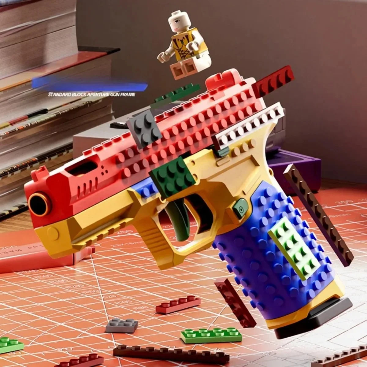 Shell-Ejecting Building Block Toy Pistol – Blowback Action for Ages 14+