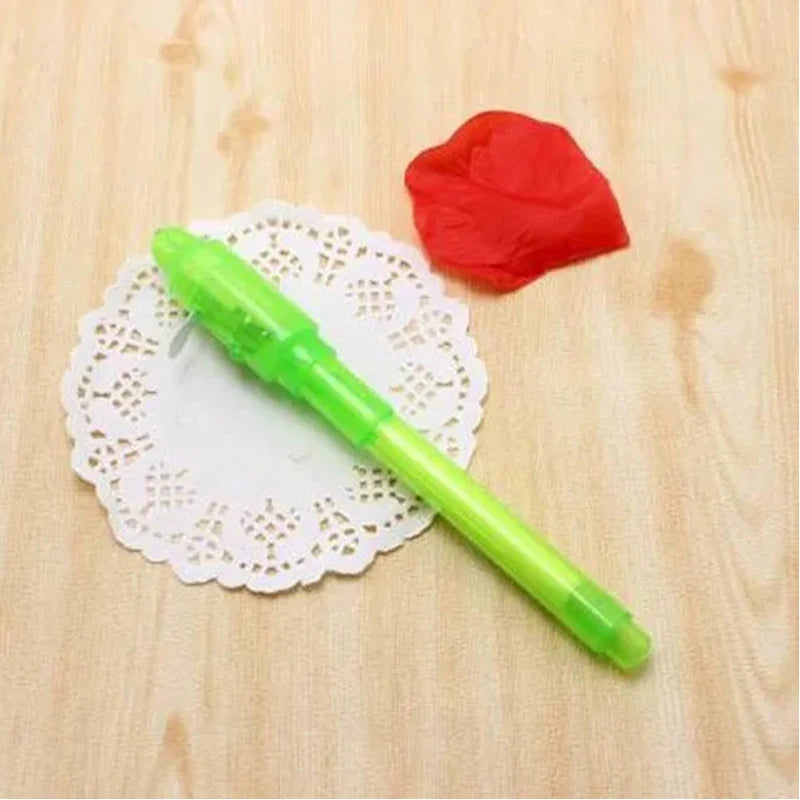 Invisible Ink Spy Pen with UV Light – Secret Message Marker for Kids
