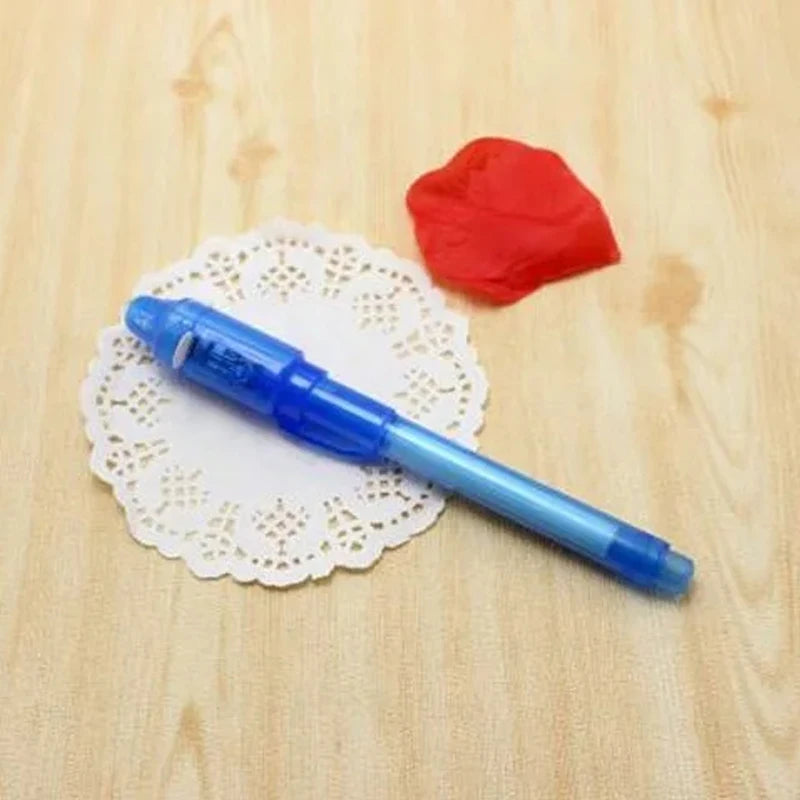 Invisible Ink Spy Pen with UV Light – Secret Message Marker for Kids
