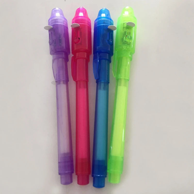 Invisible Ink Spy Pen with UV Light – Secret Message Marker for Kids