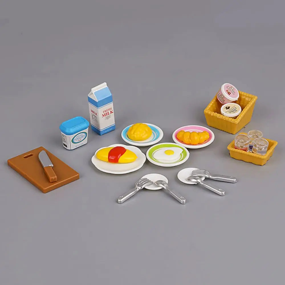 1:12 Dollhouse Furniture Set – Kitchen, Living Room & Bedroom (DIY)