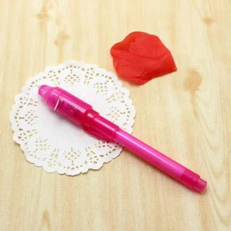 Invisible Ink Spy Pen with UV Light – Secret Message Marker for Kids