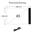LED Light Drawing Board for Kids – 3-Level Dimmable Tracing Pad