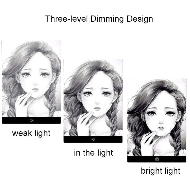 LED Light Drawing Board for Kids – 3-Level Dimmable Tracing Pad